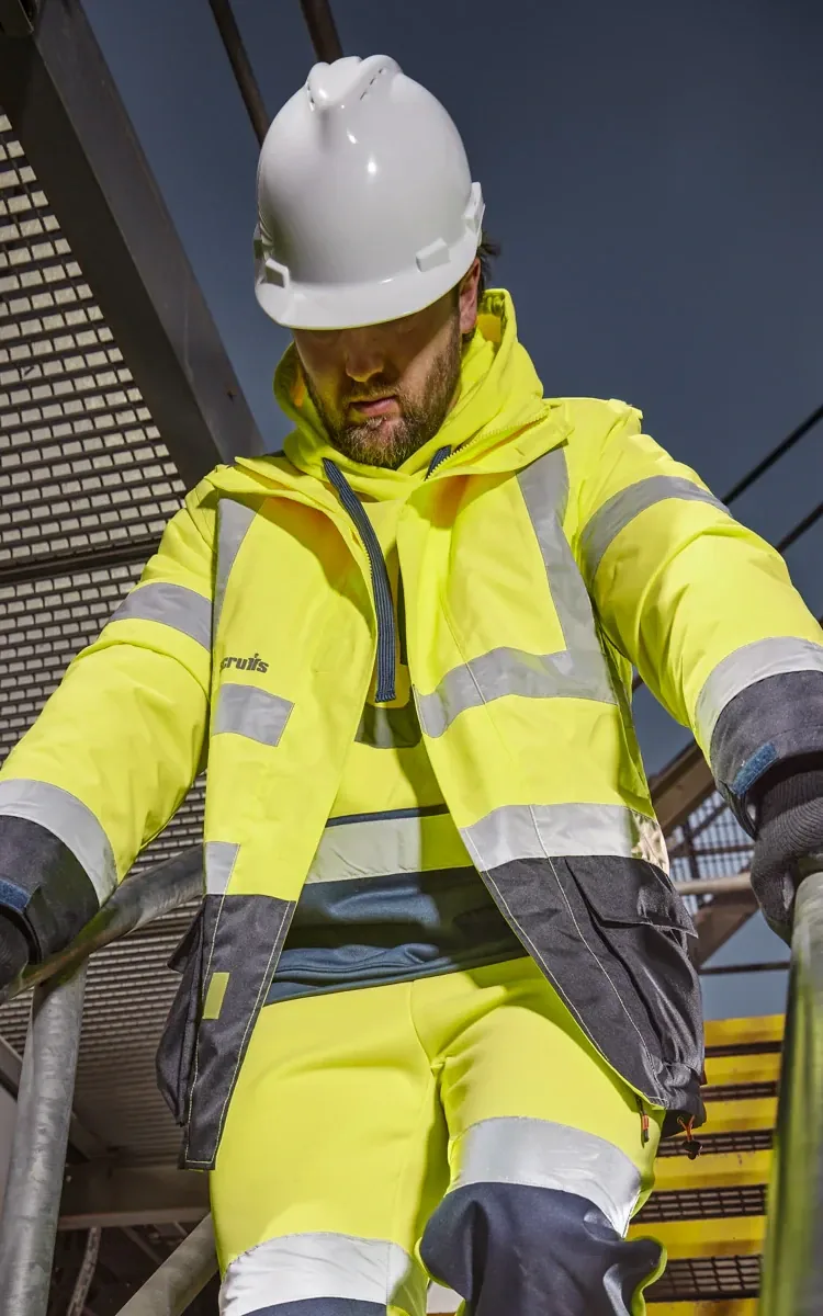 Branded hi-vis vest with company logo — hi-vis workwear printing Wembley