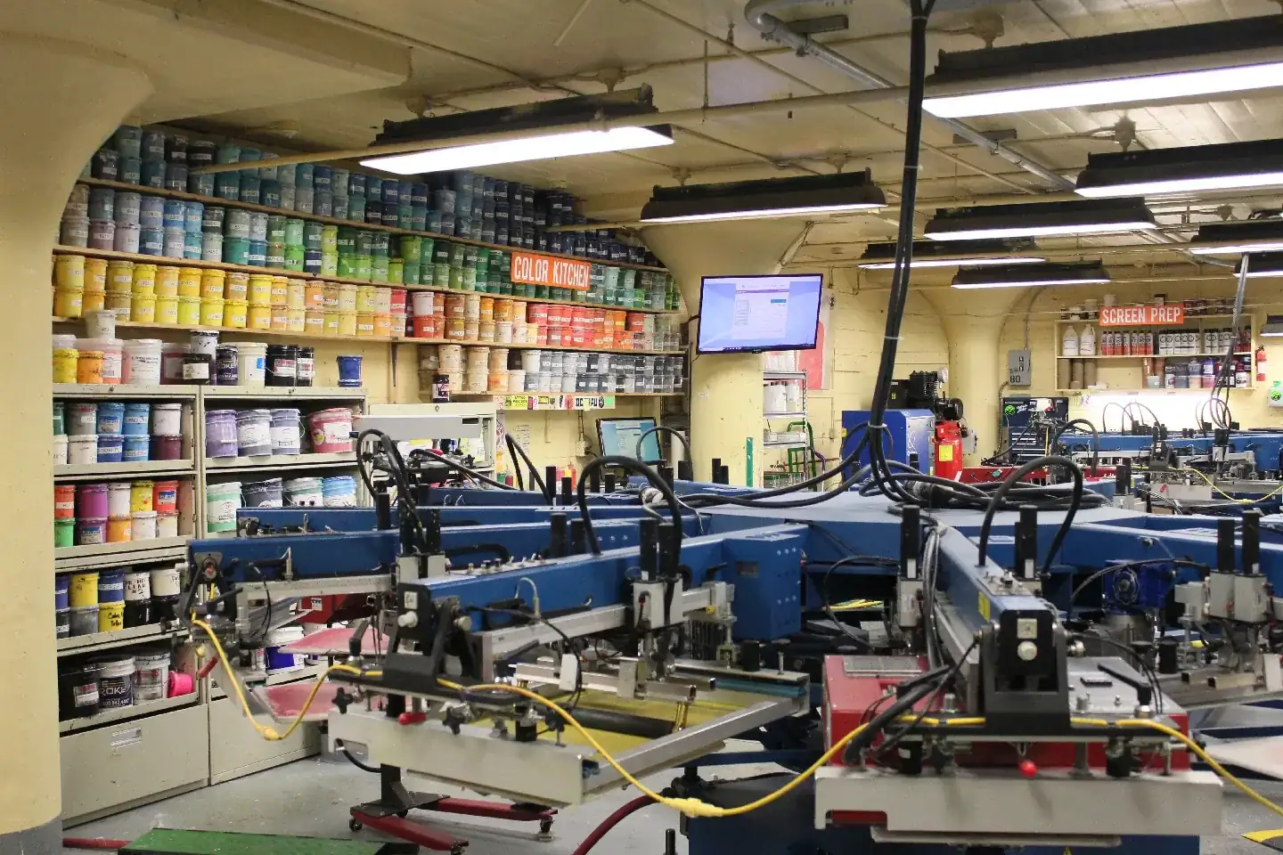 Screen printing workshop for bulk workwear orders — Wembley UK