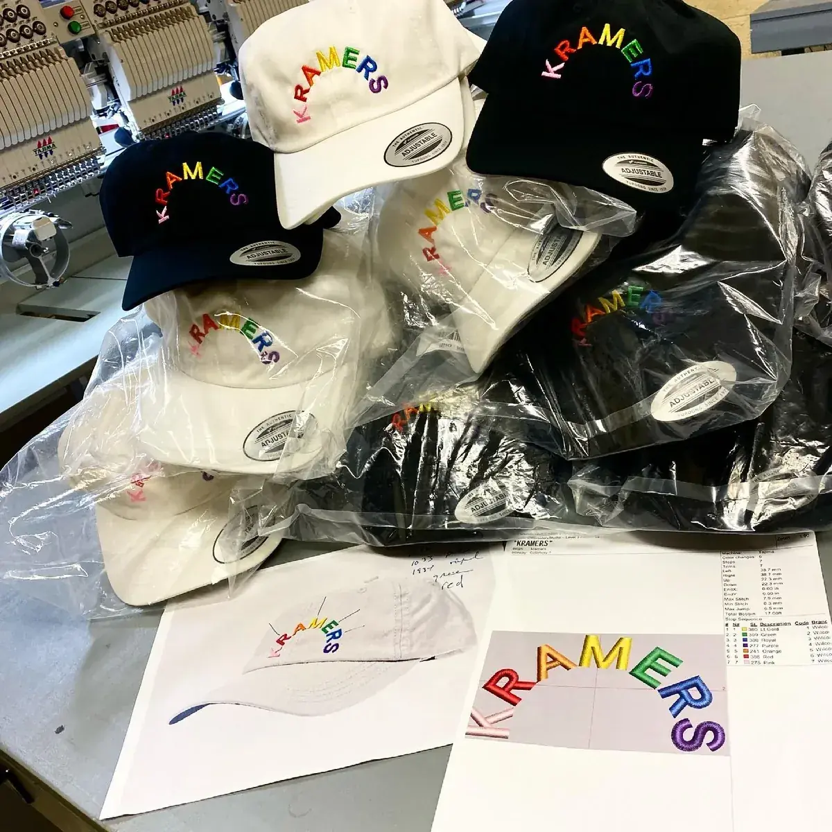 Embroidery production for company uniforms — workwear printing London